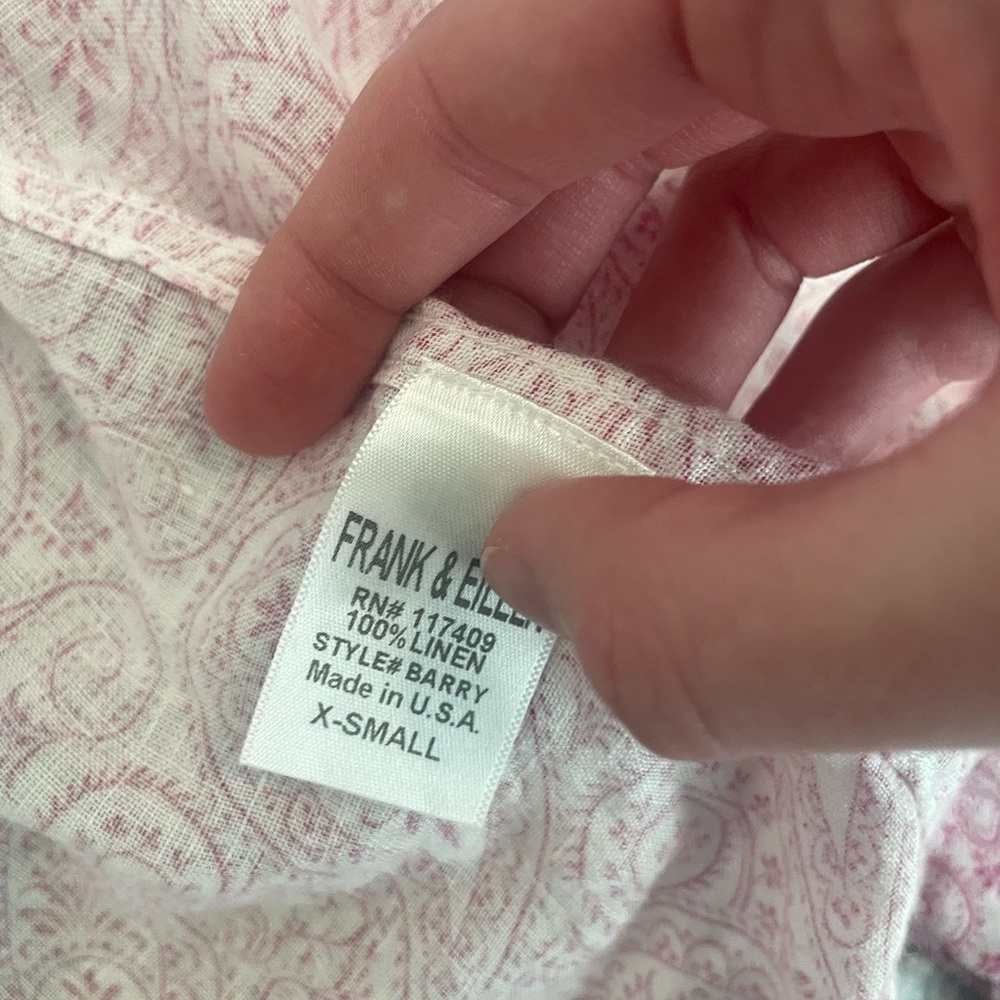 Frank & Eileen pink button up shirt - Picture 4 of 4